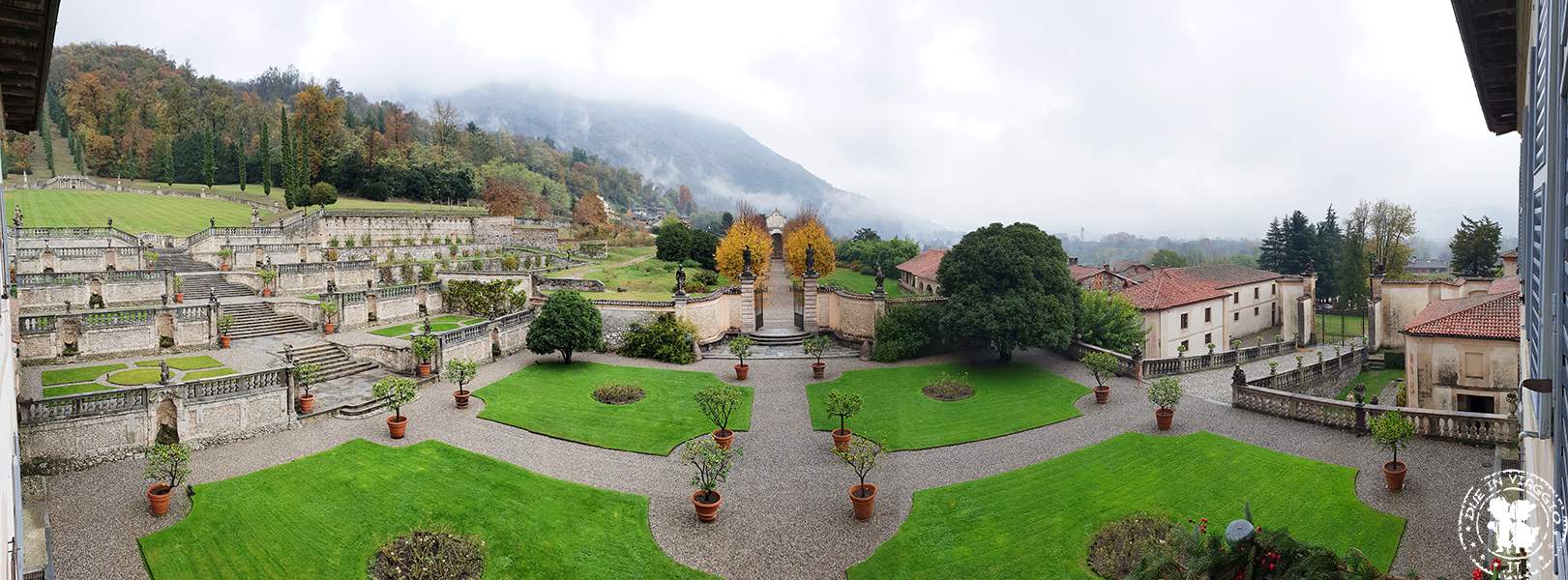 Villa della Porta Bozzolo Casalzuigno giardino all'italiana